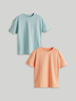 Bisiklet Yaka Basic Erkek ?ocuk Ti??rt 2li