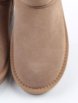 04-PF5854-3 BEIGE Угги женские (натуральная замша, 100% шерсть)