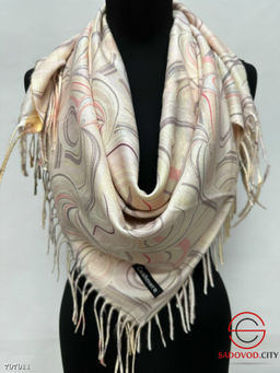 Тёплый двусторонний платок из 100% Cashmere