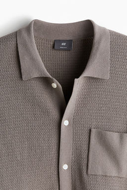 Camisa en punto texturizado Regular Fit - H&m фото 7