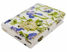 Покрывало-плед Ирисы фланель-микрофибра 200*220 см. - Лен поволжья фото 2