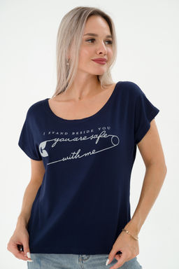 Футболка женская из вискозы Лирика синий You are safe - Амадэль фото 15