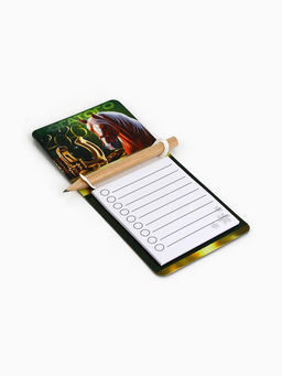 Цена за 5 шт. Магнит с блоком и карандашом Новогодний, МИКС