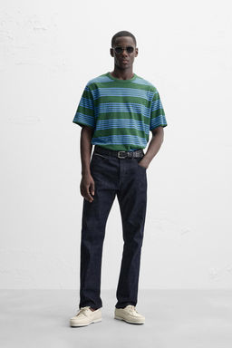 STRIPED JACQUARD T-SHIRT