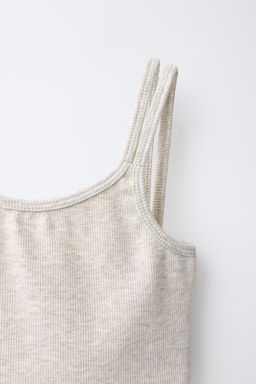 CONJUNTO RIB TOP Y PANTALON STRAIGHT / Gris vigor? - Zara фото 9
