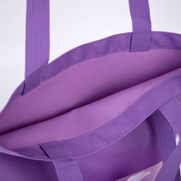 Сумка текстильная шоппер Нет ничего возможного облако, с карманом, 35 х 0,5 х 40 см, цвет сиреневый - Nazamok фото 4