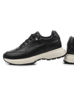 03-A970-1 BLACK Кроссовки женские (натуральная кожа)