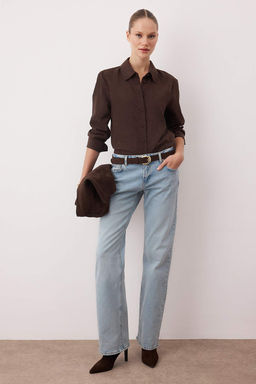 Mavi Dusuk Bel Comfort Wide Leg Genis Paca Jeans TWOAW26JE00207