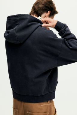 Sudadera con efecto lavado Oversized Fit - H&m фото 3