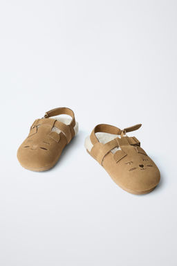 ANIMAL PRINT LEATHER CLOGS - Zara фото 3