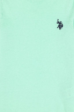 Erkek _ocuk Mint Basic Bisiklet Yaka Kazak