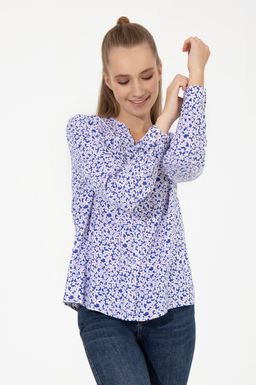 U. S. Polo Assn Женская синяя рубашка с длинным рукавом - U.s. polo assn фото 2