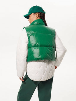 Зеленый утепленный жилет - Incity фото 7