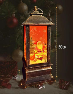 Большой новогодний фонарь 20см, работает от usb - 1000 деталей фото 2