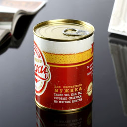 Носки мужские черные в банке Настоящие. С 23 февраля