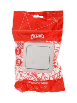 Цена за 2 шт. Выключатель TANGO, 10 А, 1 клавиша, 250 В, IP 20, основание розеток керамика, огнеупорный ABS-пласти