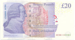 Банкнота 20 фунтов 2006 года Великобритания