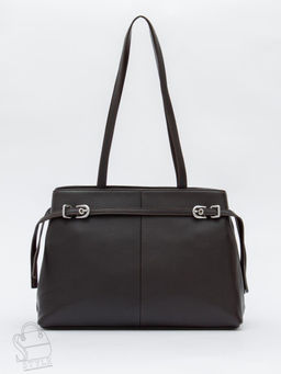 Сумка женская кожаная 8021-2S coffee Velina Fabbiano-Safenta