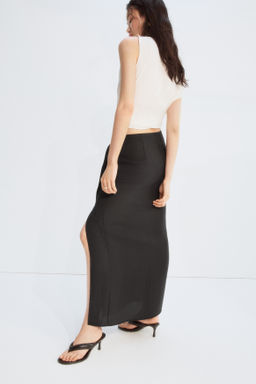 Maxifalda con nudo decorativo - H&m фото 3
