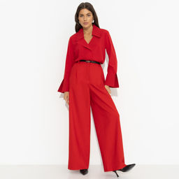 Блуза с имитацией застёжки, Амбассадор стиля (red) - Charutti фото 6