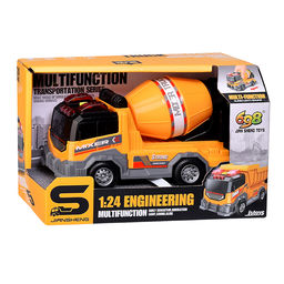 Машина  "Бетономешалка" 1:24 (свет, звук) в коробке