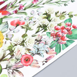 Наклейка пластик интерьерная цветная "Цветочные истории" 60х90 см