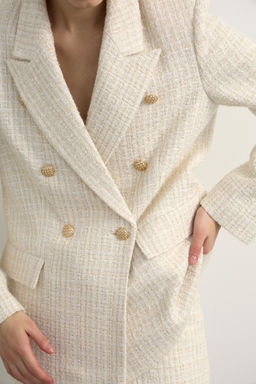 Жакет из твида двубортный - Mollis фото 6
