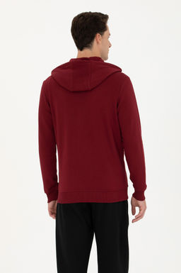 Свитшот мужской U. S. Polo Assn бордово-красный из хлопка - U.s. polo assn фото 19