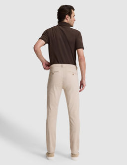 Bej Slim Fit Pamuk Kar___ml_ Kanvas Pantolon