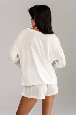 1506 БЕЛАЯ ПИЖАМА (РОМБ)