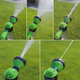 Пистолет для полива, 8 режимов, с колбой для мойки, быстросъёмное соединение, пластик - Simaland фото 12