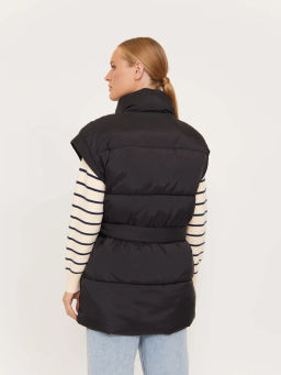 Жилет удлиненный с поясом GL066/fosco - Emka фото 6