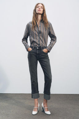 ZW COLLECTION SLIM MID-WAIST JEANS - Zara фото 12