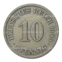 10 пфеннигов 1900 года A Германия