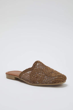 Trendyol Shoes Siyah Orgu Detayl? Kad?n Mule Terlik TAKSS24TE00000 - Trendyolmilla фото 18