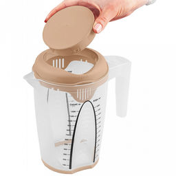 "Stockholm" Емкость для блендера пластмассовая 1,5л, д20см, h13,1см, мерная, шоколадный мокко (Россия)