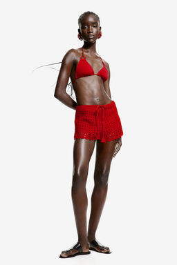 Minishorts efecto crochet