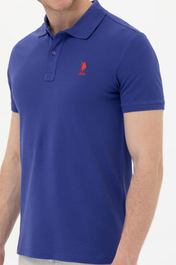 Мужская синяя базовая футболка - U.s. polo assn фото 7