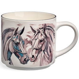 Кружка "Horse" серебро 500мл 260-1059 #НовыйГод /АРТИ-М/