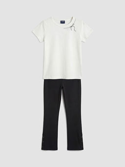 K?z ?ocuk Bask?l? Ti??rt ve Tayt