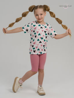 Костюм Актив зеленые сердечки-сухая роза - Sovalina фото 8