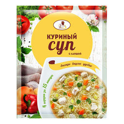 3шт.ЭВ Суп куриный с лапшой 60г
