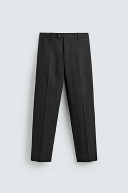 PANTAL?N TRAJE VISCOSA - C??AMO / Negro - Zara фото 5