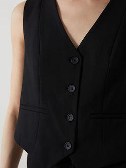 V Yaka Kad?n Klasik Yelek