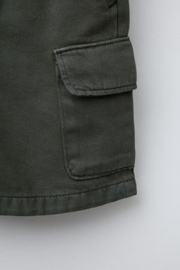 STRAIGHT FLOWING CARGO BERMUDA SHORTS - Zara фото 4