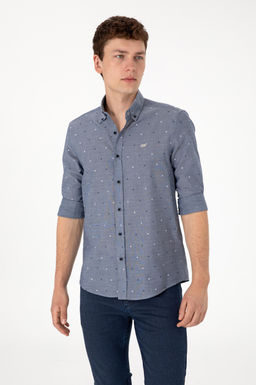 Erkek A__k Lacivert Uzun Kollu G_mlek Sepette S_rpriz _ndirim - U.s. polo assn фото 3