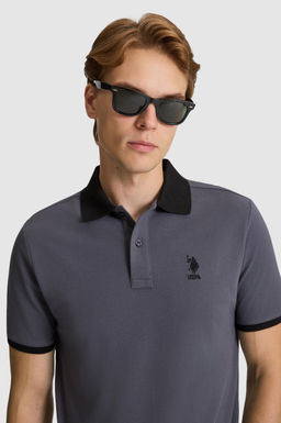 Erkek Antrasit Regular Fit Polo Yaka Basic Ti__rt - U.s. polo assn фото 2