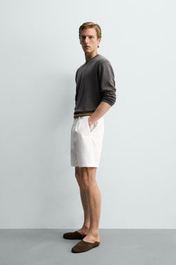 JERSEY REGULAR FIT ALGOD?N - LINO / Gris - Zara фото 4