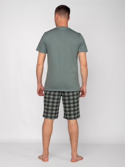 Пижама мужская кулирка с шортами "ЧЕЛСИ" ХАКИ