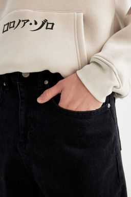 Широкие мешковатые джинсовые брюки с широким узором, нормальной талией и широкими штанинами - Defacto фото 6